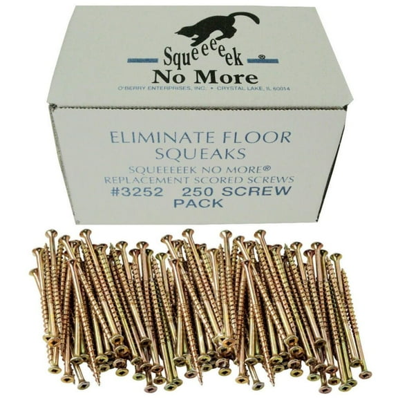 O'Berry 3252 Squeeeeek No More Floor Screws 250 per Package (Original Version) (Two Pack)