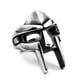 thumbnail image 1 of Doom Mask Gladiador Estilo Anillo Metal Plata Inoxidable,11 Feliz Sencillez, 1 of 5