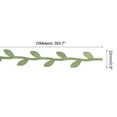 thumbnail image 2 of Unique Bargains 11 Yards Green Leaf Ribbon, Leaves Trim Rope Artificial Leaf String for Christmas, Style 3, 2 of 7