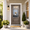 Brown, variant on Sunrinx 36" x 80" Fiberglass Front Entry Door, Black, 3/4 Cloud Glass, Right-Hand Inswing, KD Frame, 4-9/16" Vinyl Jamb