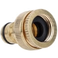 thumbnail image 4 of Fdit Hose Quick Connector, Garden Hose Connector,3/4 Brass Quick Connection Hose Connector Water Pipe Adapter for Home Garden, 4 of 8
