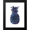 thumbnail image 2 of Greenwood, Amanda 12x14 Black Modern Framed Museum Art Print Titled - Black Purple Pineapple, 2 of 5