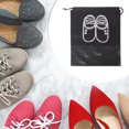 thumbnail image 2 of Unique Bargains 10 Pcs Slippers Pattern Dustproof Shoe Dust Bag Shoes Storage Bag Portable Drawstring Storage Bag Black, 2 of 5