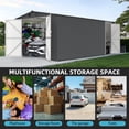 thumbnail image 5 of DuraYu 20x13 ft Metal Storage Shed with Lockable Doors and Air Vents, Waterproof Outdoor Garage for Tools and Equipment, 5 of 8