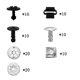 thumbnail image 4 of Juego de 100 clips de montaje, juego de clips para automóvil, 6 tipos de clips de montaje para automóvil, piezas de clip de carrocería de parachoques de nailon, cubierta inferior del motor, protector, 4 of 5