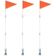 thumbnail image 3 of 3PCS Bike Flag w/Pole for Safety Bicycle Golf Cart Off Road Whip Dune High Visibility, 3 of 10