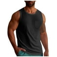 thumbnail image 2 of Men's Sports Fitness Vest Casual Training Breathable Sleeveless Undershirt for Active Elastic Design Comfortable Wear Mens T-Shirts Graphic Red Neck Pack Of 10, 2 of 5