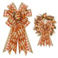 thumbnail image 1 of Guirnalda ALIBBON, diseño de búfalo, tamaño grande, naranja otoñal, 29 x 53 cm, 1 of 1
