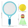 thumbnail image 2 of Raquetas Tenis  BelugBadminton 2 Padel Y 4 Pelotas Set Niños Juego Azul, 2 of 5