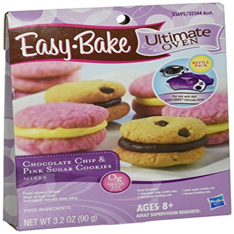 Easy-Bake Ultimate Oven Chocolate Chip and Pink Sugar Cookies Refill ...
