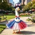 thumbnail image 3 of XGFHYJEH Porch Goose Outfits Clearance , Porch Goose Clothes for Porch Goose, Porch Goose Accessories, Goose Costume Clothing for 4th of July Independence Day Memorial Day Patriotic 250th Decor, 3 of 5
