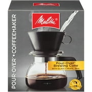 Melitta Pour-Over Brewer 6 Cup Cone Coffee Maker with Glass Carafe Box
