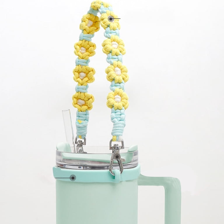Stanley Cup Accessories Set – Silicone Boot, Lipstick Holder, Straw Covers, Charms For 30oz & 40oz Tumblers (Yellow)