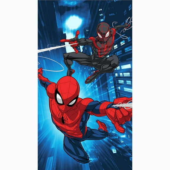 Spider-Man City Team Kids Bath Pool Beach Towel 27" x 54" by Marvel