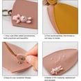 thumbnail image 4 of Llavero de cuero de Pascua, llavero de conejo y huevos, cubierta protectora de llave de coche, funda de llave de coche, funda de llave de coche de cuero PU, organizador de llaves de Pascua JM, 4 of 5