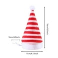 thumbnail image 4 of Soft Velvet Cat Santa Hats (20g/10x5x2cm) – Adjustable for Large & Small Cats, Embroidered Holiday Pet Headwear (Velvet Material), 4 of 7