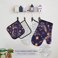 thumbnail image 5 of Cool Owls Stars Apron Set with Oven Mitts Pot Holders Set of 5 Kitchen Stuff Accessories, 5 of 6