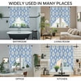 thumbnail image 3 of Blue Daisy Swag Curtains for Kitchen/Bedroom/Living Room, Spring Floral Elegant Pastoral Botanical Scalloped Curtains 63 Inch Long, Window Swag Topper Curtains Valances 2 Panels Set 36"x63", 3 of 8