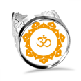 thumbnail image 1 of Culture Yellow Lotus Pattern Ring Adjustable Love Wedding Engagement, 1 of 3
