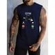 thumbnail image 2 of Camisetas Sin Mangas Para Hombre Con Estampado De "GYM Is Calling" Para Entrenamiento Físico Para Verano, 2 of 4