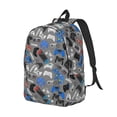 thumbnail image 2 of Balery Video Game Vintage Canvas Backpack for Men and Women - Large Capacity, Durable Travel Laptop Bag for School, Work, Hiking, and Outdoor Activities, 2 of 7