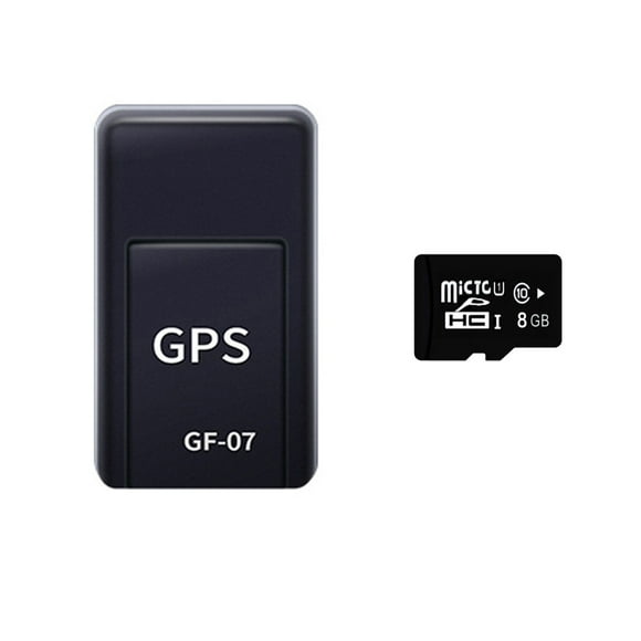 Amdohai Mini Traqueur portable en Temps Réel GF07 Localisation Satellite Antivol pour Véhicules, Personnes et Autres Objets Mobiles avec Carte Mémoire