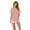 Pink, variant on Women's Cotton Pajamas Set Round Neck Short Sleeve and Shorts Pajama Set for Women 2 Pieces Summer Short Sleepwear Sets Soft Loungewear Set for Women, S-XXL