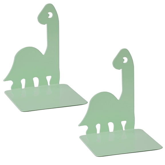 2 Pcs Multifunctional Book End Metal Book Stoppers Dinosaur Book Holders Shelf Decorative Bookends Book Support Rack