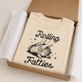 thumbnail image 2 of Rolling Fatties Cat Graphic T-Shirt, Unisex Classic Fit Tee, 2 of 9
