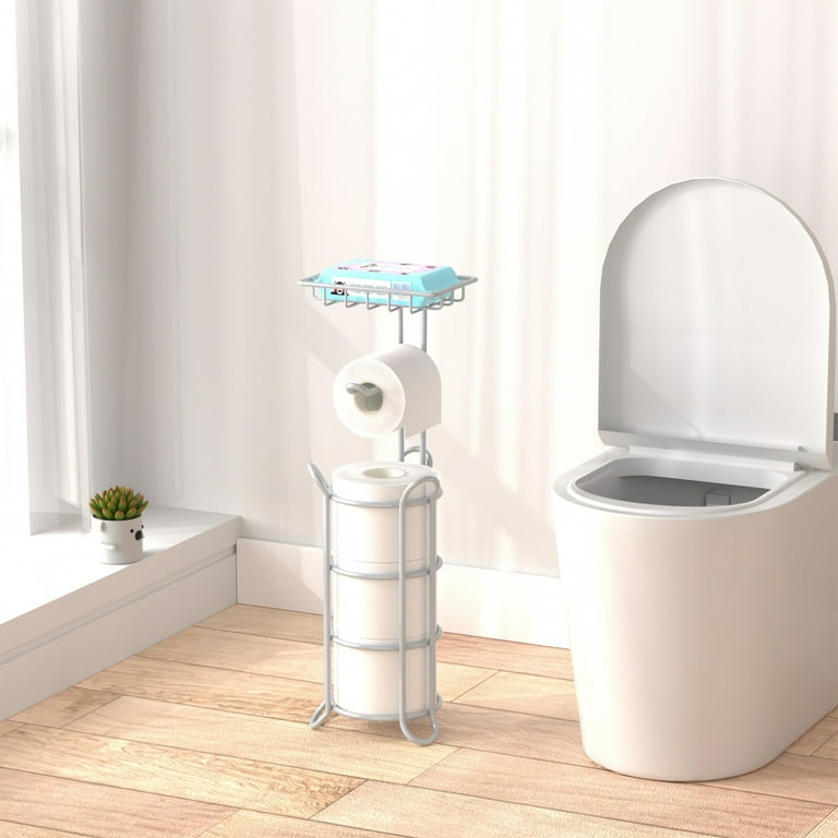 Stusgo Free Standing Toilet Paper Holder, Stainless Steel
