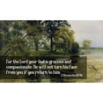 thumbnail image 3 of ArtsyQuotes 14x10 Black Modern Framed Museum Art Print Titled - Bible Verse Quote 2 Chronicles 30:9b, Issac Levitan - Overgrown Pond l, 3 of 5