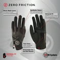 thumbnail image 4 of Zero Friction Men's Golf Glove, One Size, Black, LH, 4 of 6