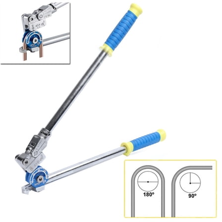 3/8 Pipe Bender Heavy Duty Tubing Bender Tube Bender Roller 180°HVAC Copper Tool