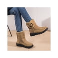 thumbnail image 4 of SIMANLAN Womens Snow Boots Waterproof Outdoor Mid Calf Warm Winter Faux Fur Lined Shoes, 4 of 6