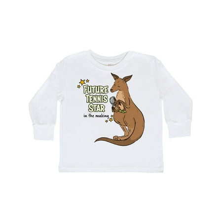 

Inktastic Future Tennis Star In The Making Kangaroo Gift Toddler Boy or Toddler Girl Long Sleeve T-Shirt