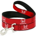 thumbnail image 1 of Honda Pet Leash, Dog Leash, Honda Logo Red White, 6 Feet Long 0.5 Inch Wide, 1 of 4