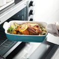 thumbnail image 4 of SWEEJAR Porcelain Bakeware Set for Cooking, Ceramic Rectangular Baking Dish Lasagna Pans for Casserole Dish, Cake Dinner, Kitchen, Banquet and Daily Use, 9.8 x 13 inch (Turquoise), 4 of 6