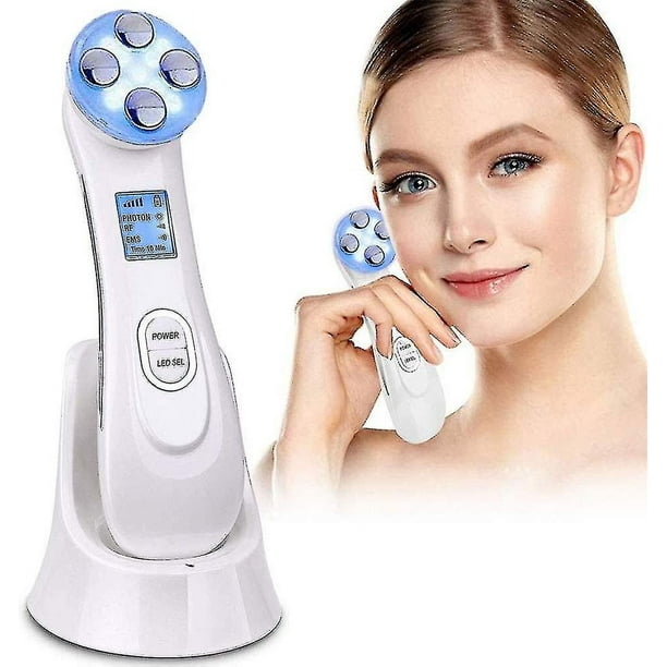 Máquina De Lifting Facial,Terapia De Luz LED Eliminador De Arrugas Estiramiento De La Piel Rejuvenecimiento De La Piel Antienvejecimiento,Masajeador Facial Para El Cuidado De La Pi