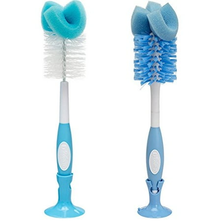 Dr. Brown's Baby Bottle Brush, 2 Pack - Blue/Aqua