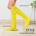 thumbnail image 2 of 1Pair Slouch Socks Women Knit Knee High Boot Long Sock Cotton Tube Scrunch Sock for Women, 2 of 7