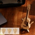 thumbnail image 3 of NEW Wooden Acoustic Guitar Pick Box Portable Guitar Picks Storage N3I5, 3 of 8