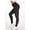 Black, variant on Women's Thick High Waist Yoga Exercise Stretch Stretch Pants Tummy Control Slimming Lifting Anti Cellulite Scrunch Booty Leggings Ruched Butt Textured Tights Sport Workout