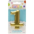 thumbnail image 1 of CANDLE #1 GOLD, 1 of 2