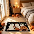 thumbnail image 6 of TanSiDing Halloween Mat, Soft Polyester Fleece Bathroom Floor Mat, Non-Slip Ghost Pattern Carpet, Decorative Entryway Rug for Spooky Home Decor 60*40cm, 6 of 6