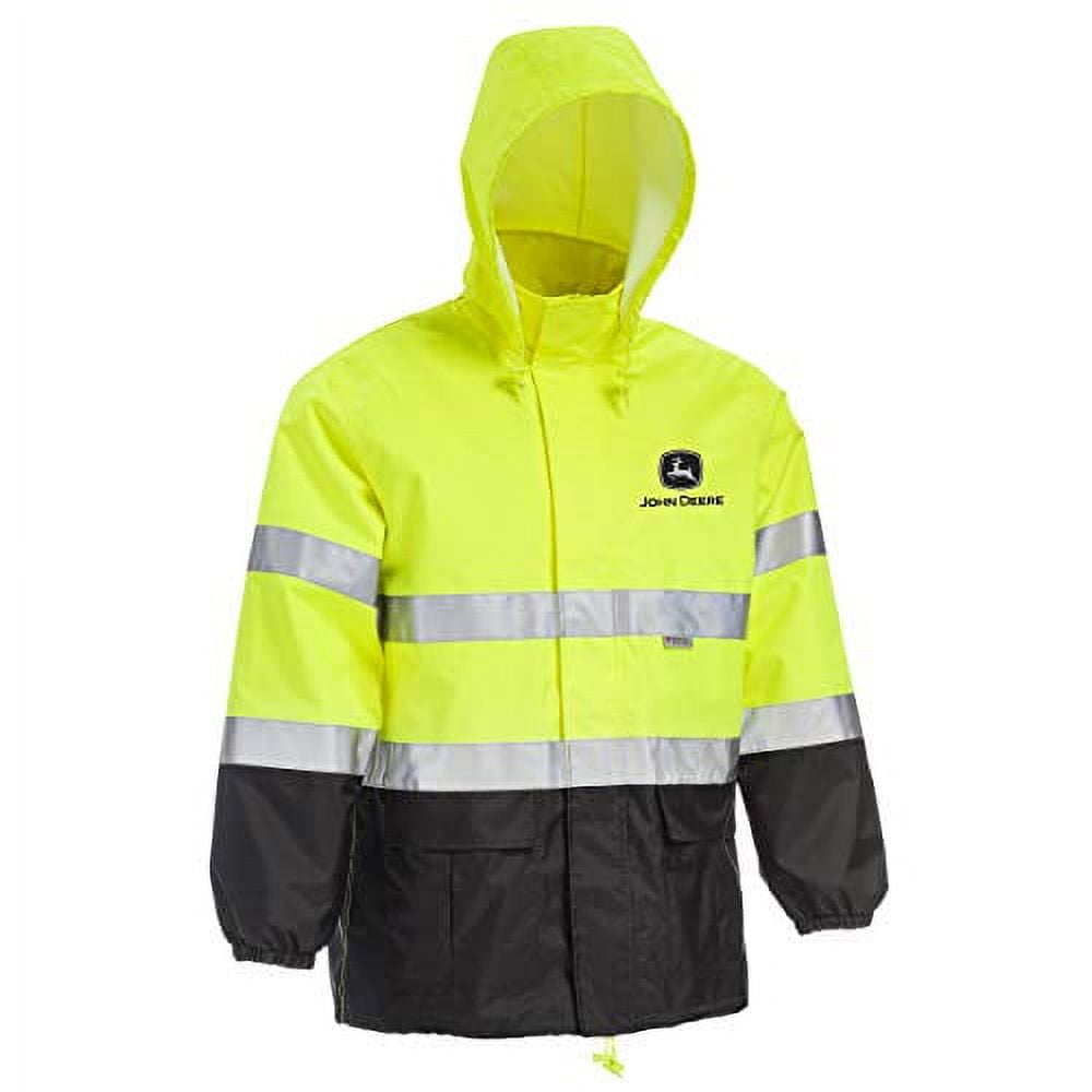 John Deere Hi-Visibility 2-Piece Rainsuit, ANSI Class 3