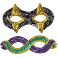 thumbnail image 2 of Sequin Mardi Gras Masks 6/Pkg, 2 of 3