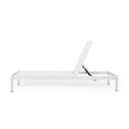thumbnail image 5 of Christopher Knight Home Cape Coral Outdoor Aluminum Chaise Lounge (Set of 2) by  - 77.56" D x 25.20" W x 11.80" H Single Chaise White Reclining, 5 of 5
