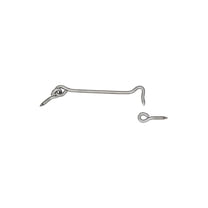 National Hardware V2003 Series N348-425 Hook and Eye, 6 in L Dimensions, Stainless Steel, 1/PK