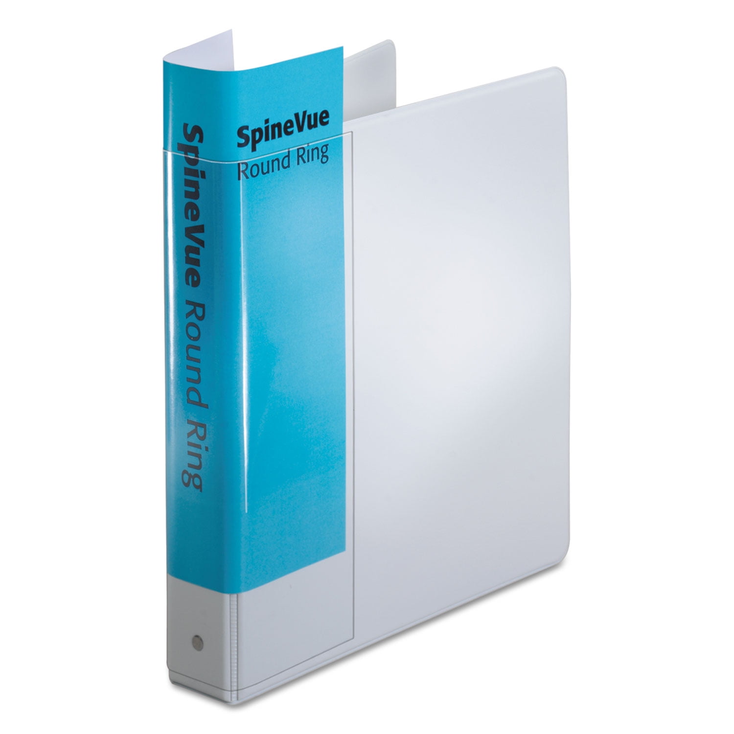 Cardinal. Spine Vue Locking Round Ring Binder, 3 Rings, 1.5' Capacity, 11 X 8.5, White