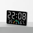 thumbnail image 4 of Large Screen Digital Clock Temperature Humidities Sensors Comfort Display Quiet Movement Wall Or Table Placement, 4 of 8